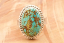 Genuine Number 8 Mine Turquoise Native American Ring